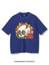 SKELETON FLOWER FIRE VINTAGE GYM SHIRT