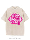 GIRLIE GIRLS WHO LIFT HEAVY VINTAGE GYM SHIRT