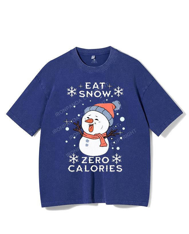 EAT SNOW ZERO CALORIES VINTAGE GYM SHIRT