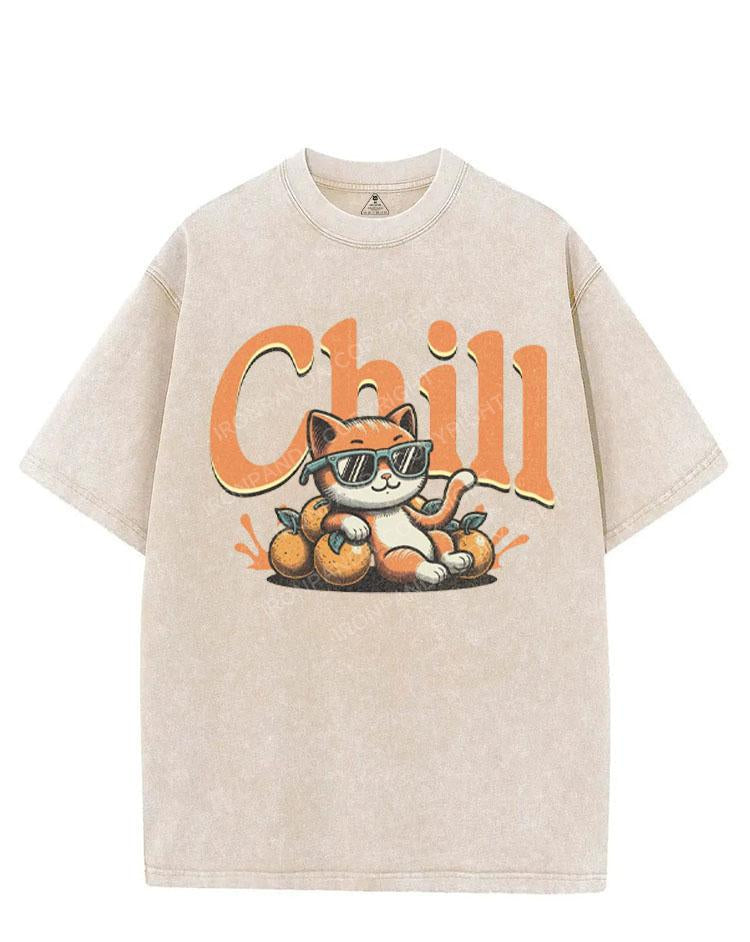 CHILL KITTEN VINTAGE GYM SHIRT