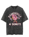 DUMBBELLS 4 DONUTS VINTAGE GYM SHIRT