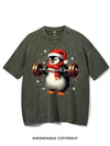 CHRISTMAS DEADLIFT PENGUIN VINTAGE GYM SHIRT