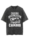 CHASING FOOD TRUCKS IS MY CARDIO VINTAGE GYM SHIRT