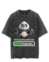 PANDA INSTALLING MUSCLES PLEASE WAIT VINTAGE GYM SHIRT