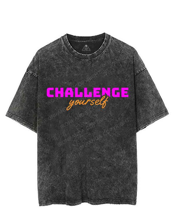 CHALLENGE YOURSELF VINTAGE GYM SHIRT
