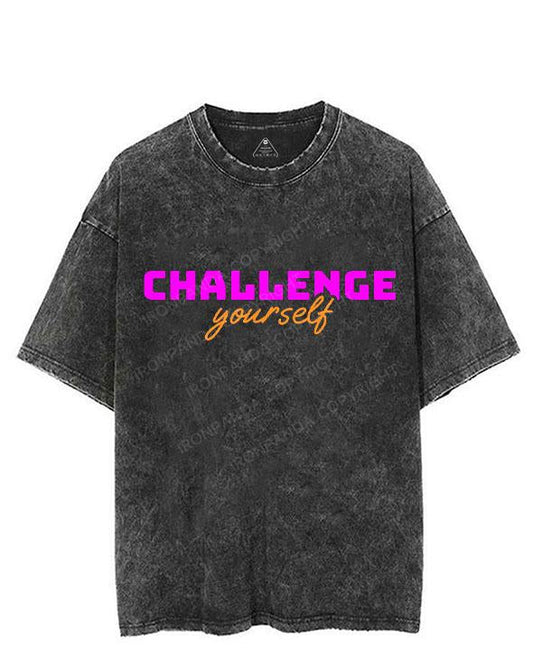 CHALLENGE YOURSELF VINTAGE GYM SHIRT