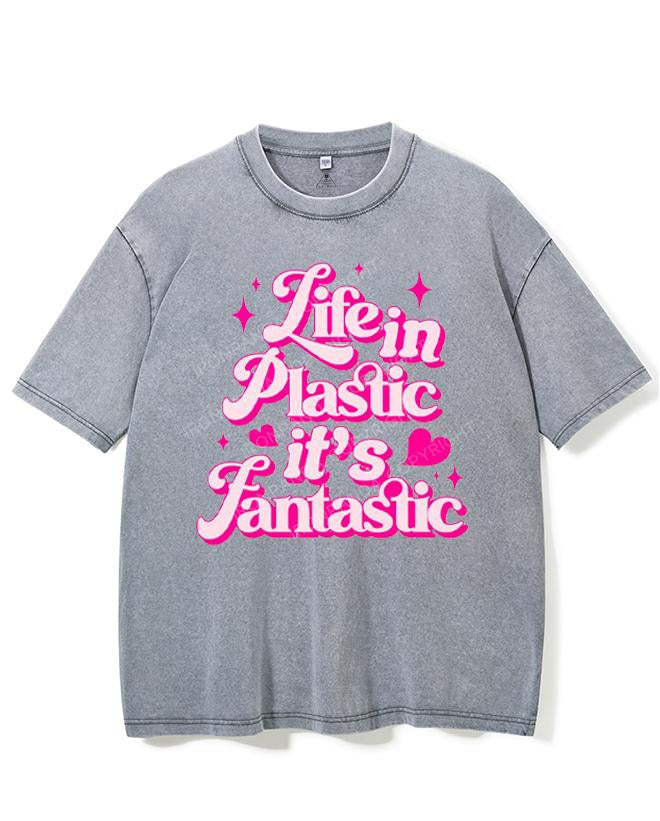 LIFE IN PLASTIC IT'S FANTASTIC VINTAGE GYM SHIRT