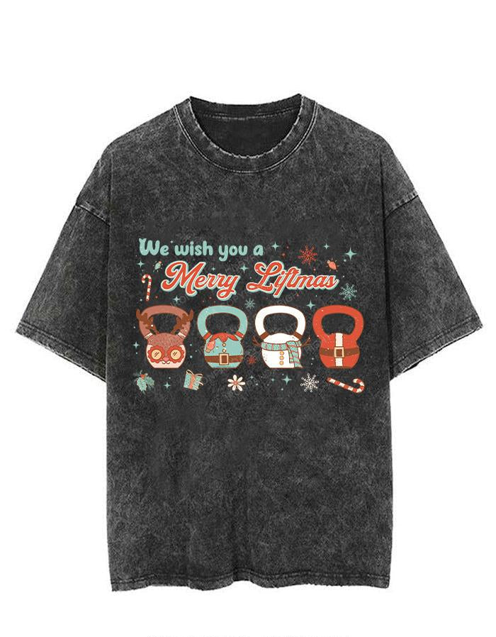 WE WISH YOU A MERRY LIFTMAS VINTAGE GYM SHIRT