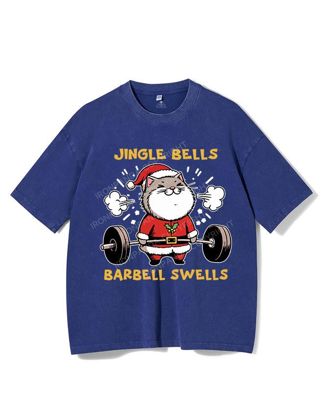 JINGLE BELLS BARBELL SWELLS VINTAGE GYM SHIRT