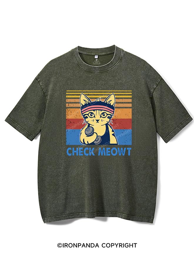 CHECK MEOWT VINTAGE GYM SHIRT