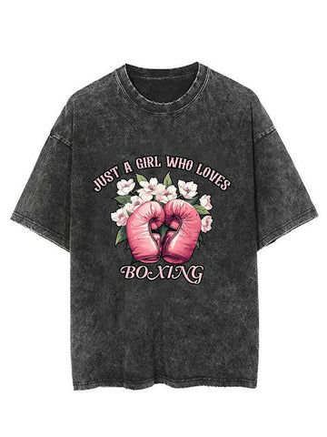 Just a girl who loves boxing Vintage Gym Shirt
