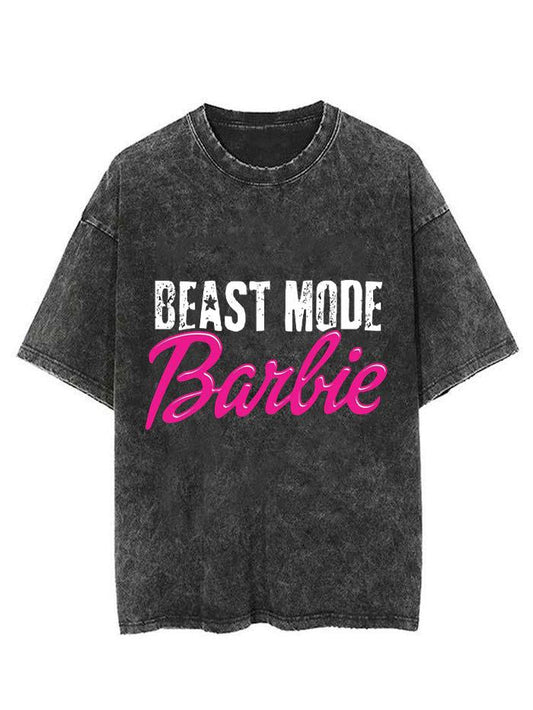 BEAST MODE BARBIE  VINTAGE GYM SHIRT