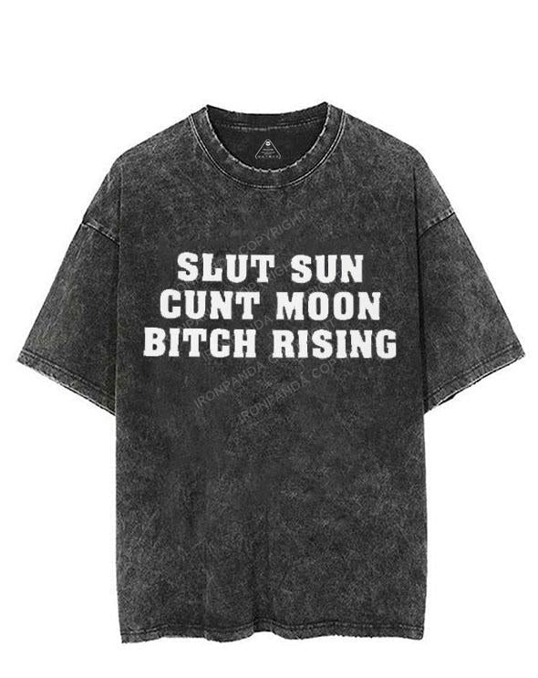 SLUT SUN CUNT MOON BITCH RISING VINTAGE GYM SHIRT