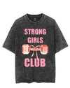 STRONG GIRLS  VINTAGE GYM SHIRT