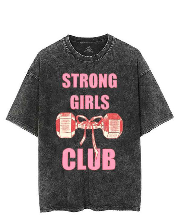 STRONG GIRLS  VINTAGE GYM SHIRT