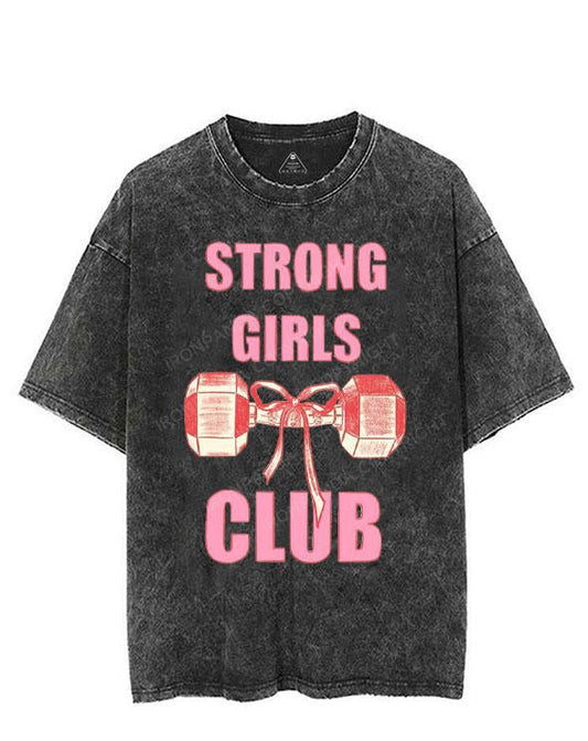 STRONG GIRLS  VINTAGE GYM SHIRT