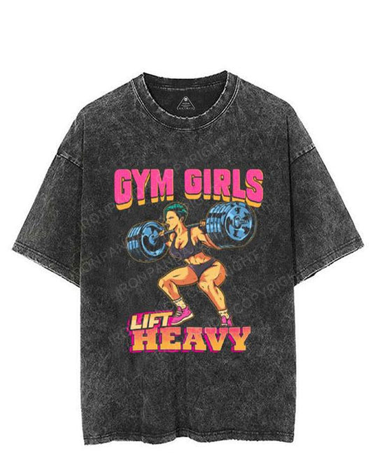 Gym Girls lift heavy! VINTAGE GYM SHIRT