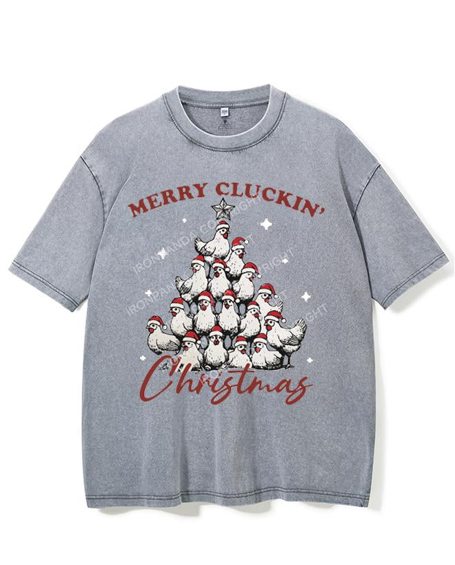 MERRY CLUCKIN' CHRISTMAS VINTAGE GYM SHIRT