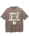 KINDA FIT MOSTLY FAT VINTAGE GYM SHIRT