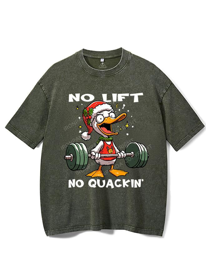 NO LIFT NO QUACKIN' VINTAGE GYM SHIRT