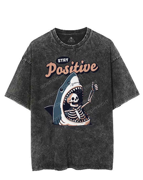 STAY POSITIVE VINTAGE GYM SHIRT