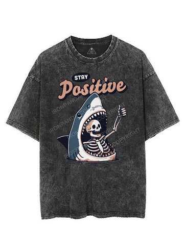 STAY POSITIVE VINTAGE GYM SHIRT