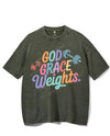 GOD GRACE WEIGHTS VINTAGE GYM SHIRT