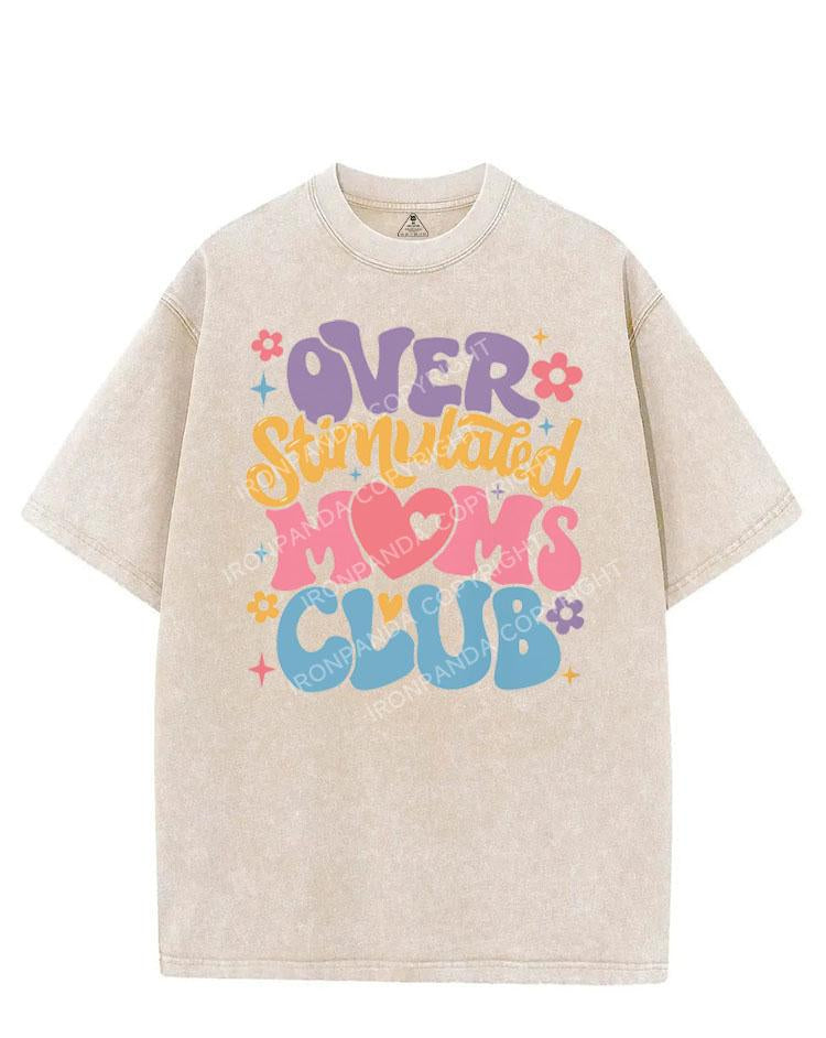 OVER STIMULATED MOMS CLUB VINTAGE GYM SHIRT