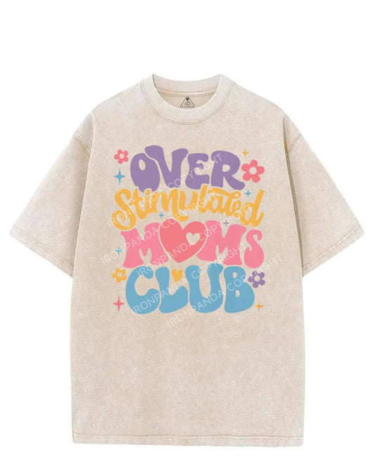 OVER STIMULATED MOMS CLUB VINTAGE GYM SHIRT