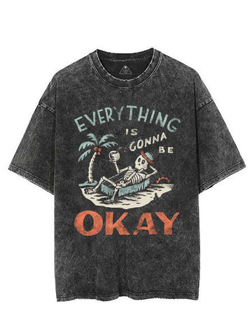 EVERYTHING IS GONNA BE OKAY VINTAGE GYM SHIRT