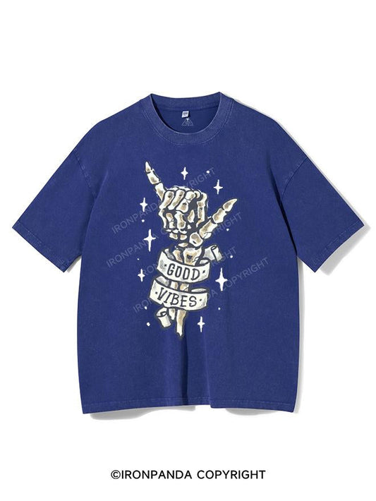 GOOD VIBES VINTAGE GYM SHIRT