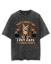 THAT'S WHAT I DO AND I KNOW THINGS VINTAGE GYM SHIRT