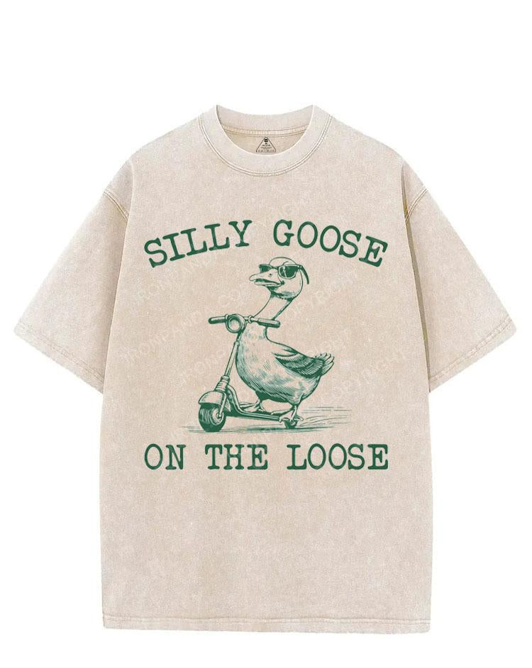 SILLY GOOSE ON THE LOOSE VINTAGE GYM SHIRT
