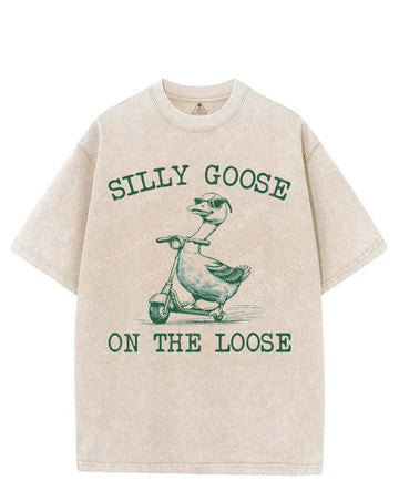 SILLY GOOSE ON THE LOOSE VINTAGE GYM SHIRT