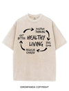 HEALTHY LIVING VINTAGE GYM SHIRT