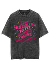 STOP SHRINKING TO FIT PLACES YOU'VE OUTGROWN VINTAGE GYM SHIRT