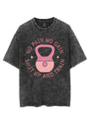 NO PAIN NO GAIN SHUT UP AND TRAIN VINTAGE GYM SHIRT