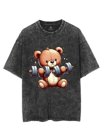 LIFTING TEDDY BEAR VINTAGE GYM SHIRT