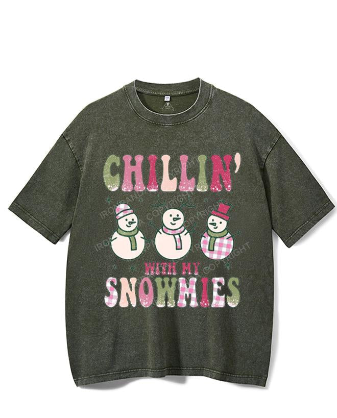 CHILLIN' WITH MY SNOWMIES VINTAGE GYM SHIRT
