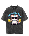 MEOW VIBES ONLY VINTAGE GYM SHIRT