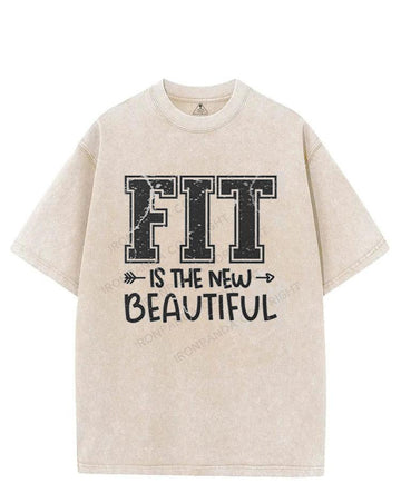 FIT IS THE NEW  BEAUTIFUL VINTAGE GYM SHIRT