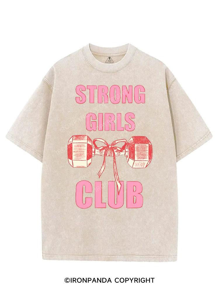 STRONG GIRLS  VINTAGE GYM SHIRT