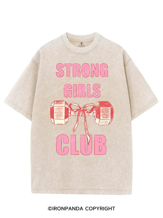 STRONG GIRLS  VINTAGE GYM SHIRT