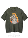 ANGRY SKELETON KITTEN KILLER VINTAGE GYM SHIRT