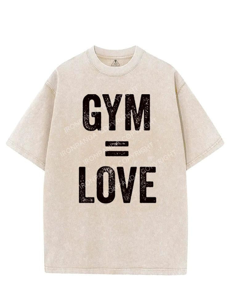 GYM=LOVE VINTAGE GYM SHIRT