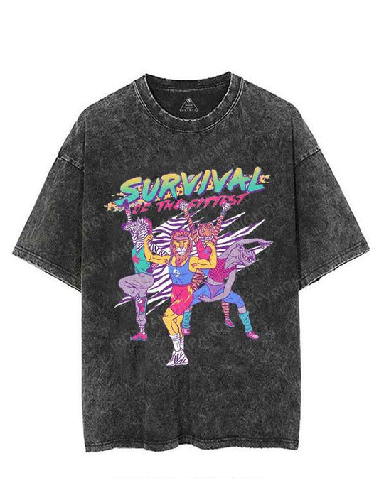 Survival Of The Fittest VINTAGE GYM SHIRT