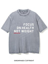 FOCUS ON HEALTH NOT WEIGHT VINTAGE GYM SHIRT