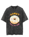 DONUT KILL MY VIBE VINTAGE GYM SHIRT