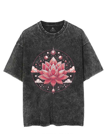 PEACE & LOTUS VINTAGE GYM SHIRT