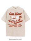 CAT LOAF FRESHLY BASKED JUST FOR YOU VINTAGE GYM SHIRT
